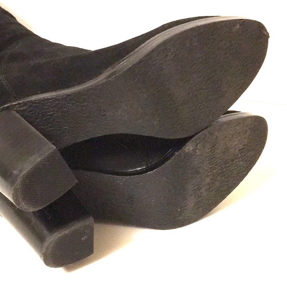 Z&L knee high suede boots black sz 9.5 in EUC - Picture 4 of 9